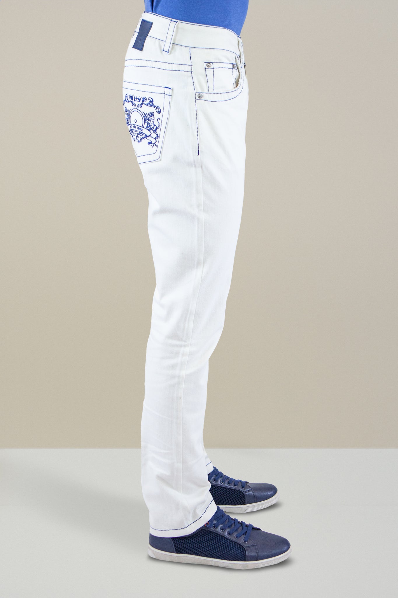 IML Premium White Stretch Denim- 11Oz