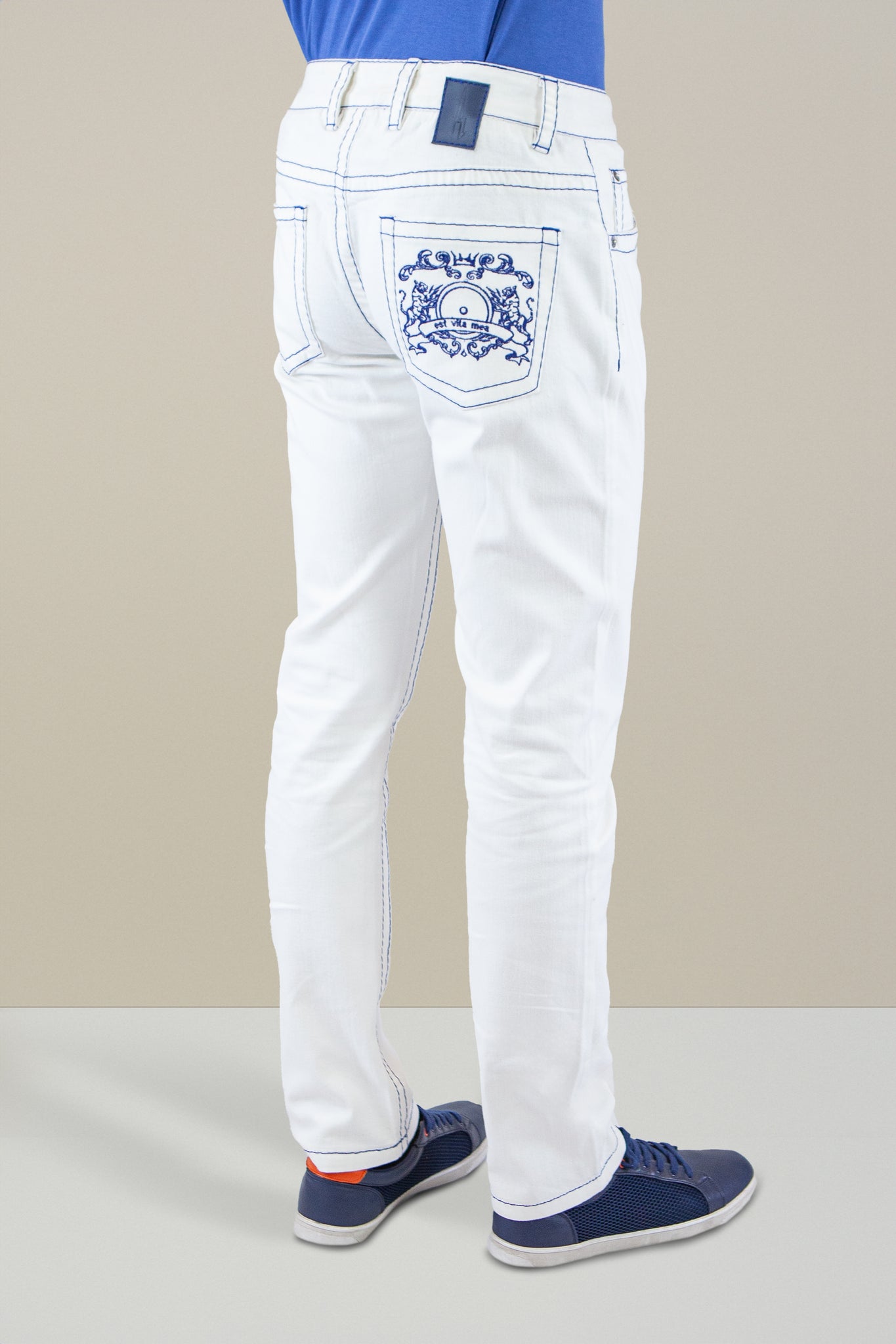IML Premium White Stretch Denim- 11Oz